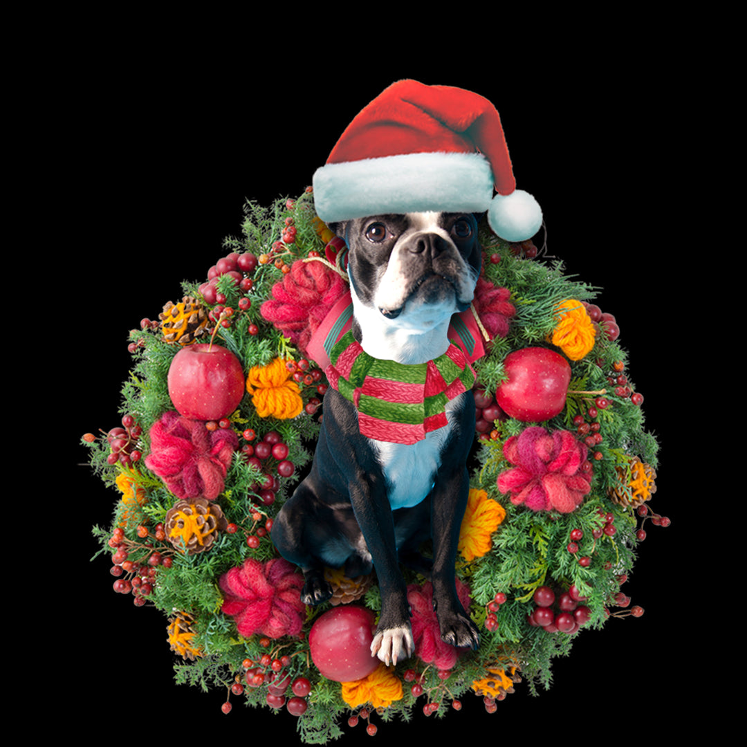 Ornament- Boston Terrier Christmas Ornament, Happy Christmas Ornament, Car Ornament - Best gifts your whole family
