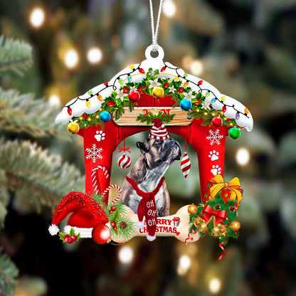 Ornament- Boxer 1-Christmas House Two Sided Ornament, Happy Christmas Ornament, Car Ornament - Best gifts your whole family