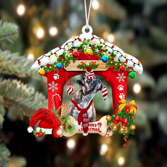 Ornament- Boxer 1-Christmas House Two Sided Ornament, Happy Christmas Ornament, Car Ornament - Best gifts your whole family