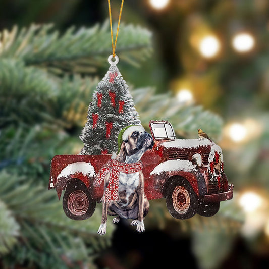 Ornament- Boxer 1-Christmas Truck Two Sided Ornament, Happy Christmas Ornament, Car Ornament - Best gifts your whole family