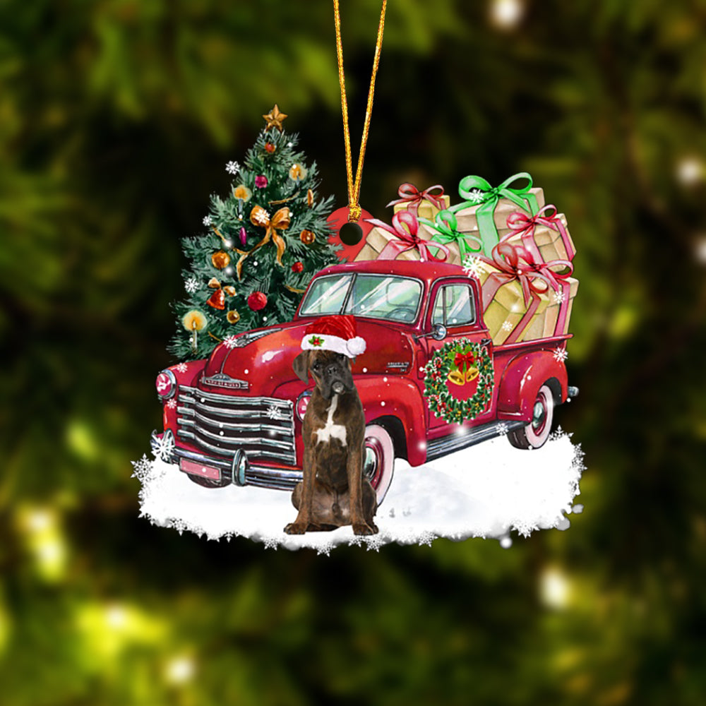Ornament- Boxer Christmas Hanging Ornament Dog Ornament, Car Ornament, Christmas Ornament - Best gifts your whole family