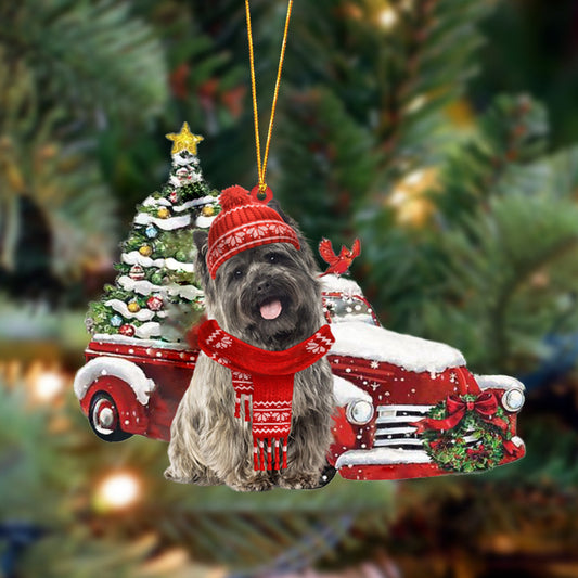 Ornament- Cairn Terrier 2-Christmas Car Two Sided Ornament, Happy Christmas Ornament, Car Ornament - Best gifts your whole family
