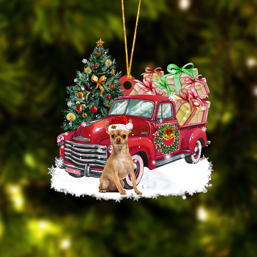 Ornament- Chihuahua Christmas Hanging Ornament Dog Ornament, Car Ornament, Christmas Ornament - Best gifts your whole family