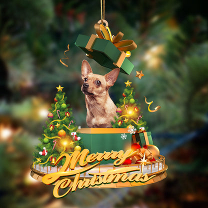 Ornament- Chihuahua2-Christmas Gifts&dogs Hanging Ornament, Happy Christmas Ornament, Car Ornament - Best gifts your whole family