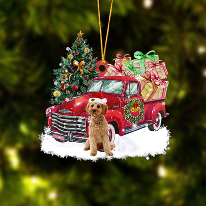 Ornament- Cockapoo Christmas Hanging Ornament Dog Ornament, Car Ornament, Christmas Ornament - Best gifts your whole family