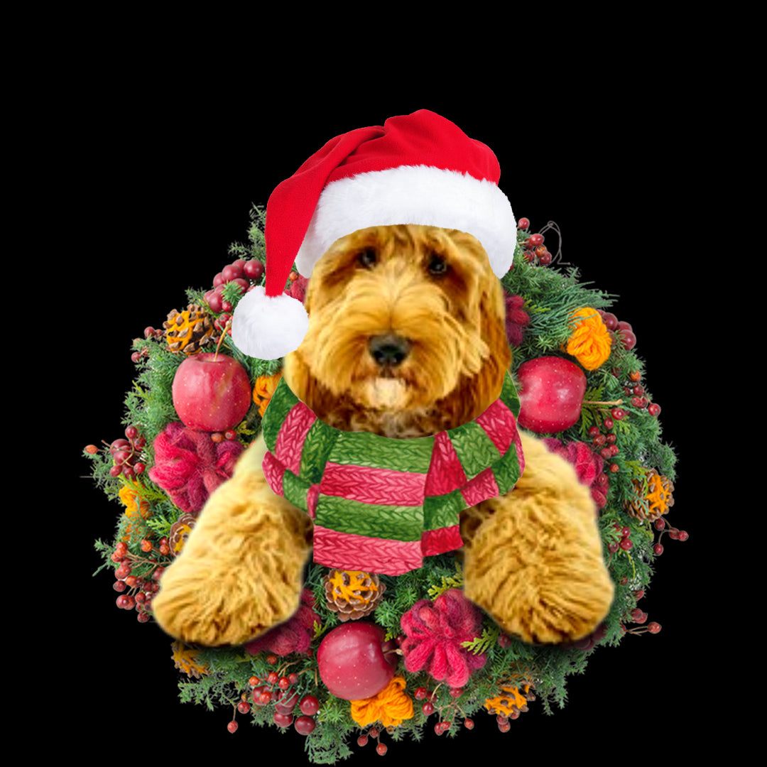 Ornament- Cockapoo Christmas Ornament, Happy Christmas Ornament, Car Ornament - Best gifts your whole family