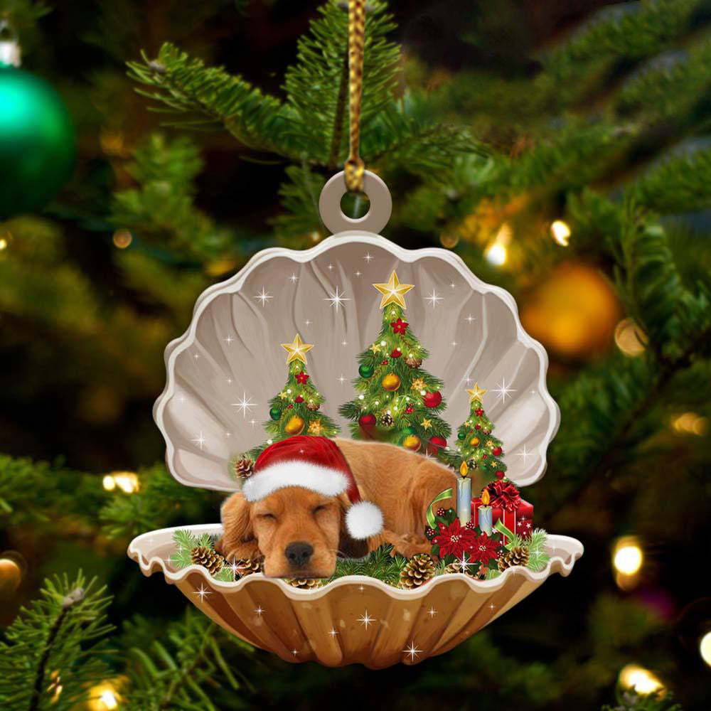 Ornament- Cocker Spaniels3-Sleeping Pearl in Christmas Two Sided Ornament, Christmas Ornament, Car Ornament - Best gifts your whole family