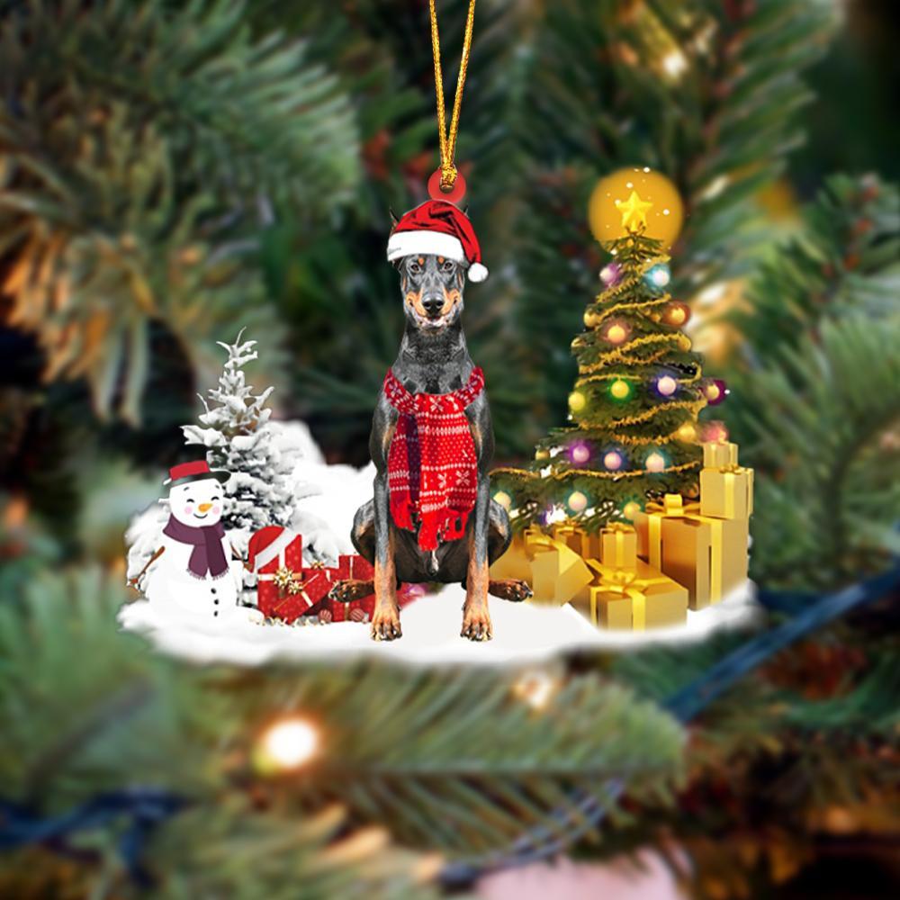 Ornament- Doberman Christmas Ornament Dog Ornament, Car Ornament, Christmas Ornament - Best gifts your whole family