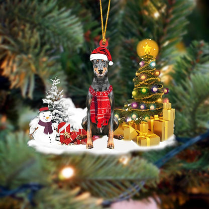 Ornament- Doberman Christmas Ornament Dog Ornament, Car Ornament, Christmas Ornament - Best gifts your whole family