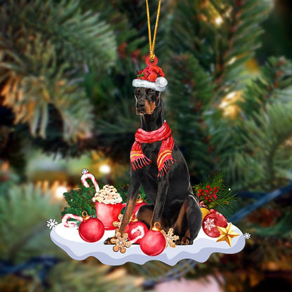 Ornament- Dobermann 2-Better Christmas Hanging Ornament, Happy Christmas Ornament, Car Ornament - Best gifts your whole family
