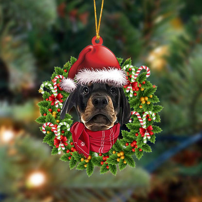 Ornament- Dobermann Pinscher-Xmas Bandana Hanging Ornament, Happy Christmas Ornament, Car Ornament - Best gifts your whole family