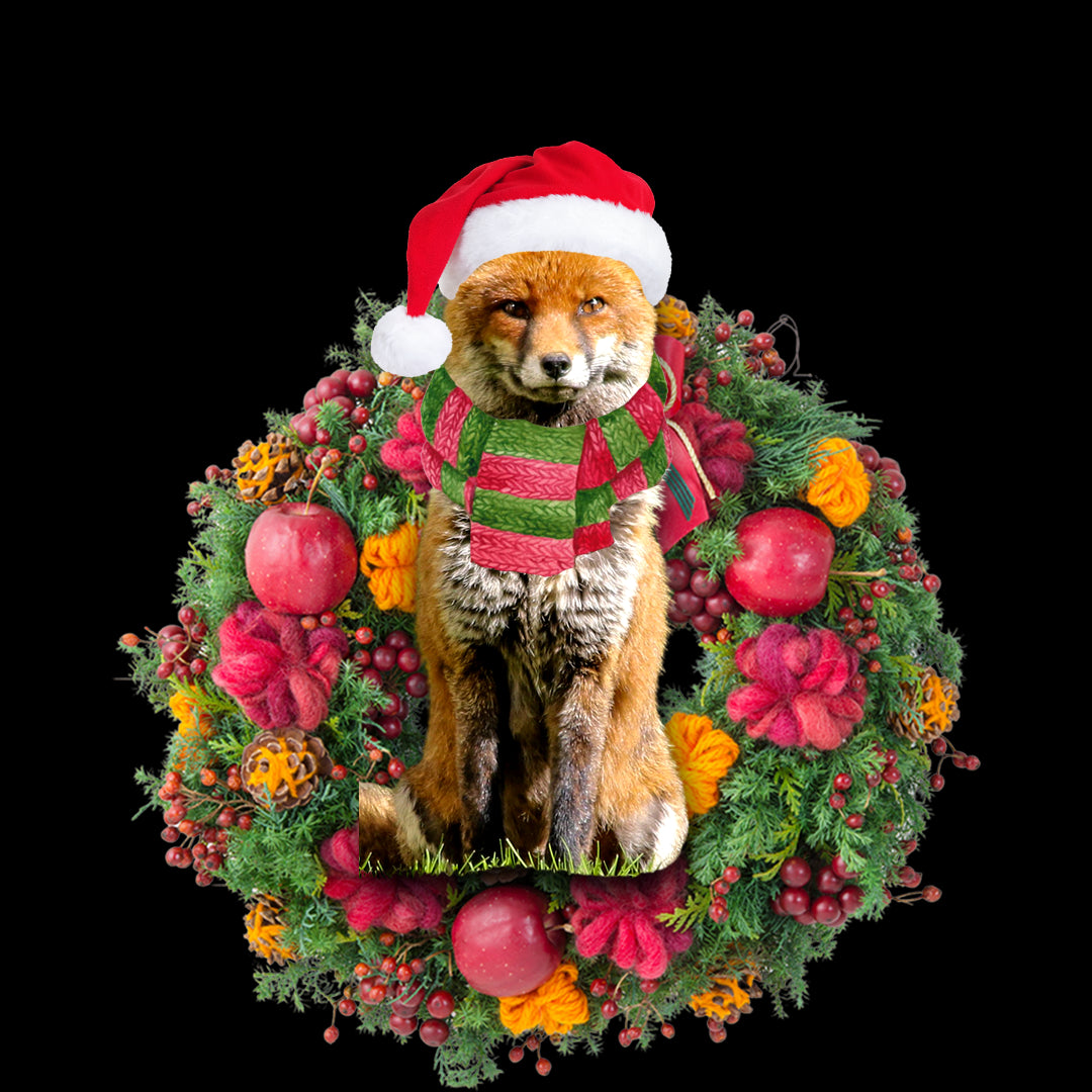 Ornament- Fox Christmas Ornament, Happy Christmas Ornament, Car Ornament - Best gifts your whole family