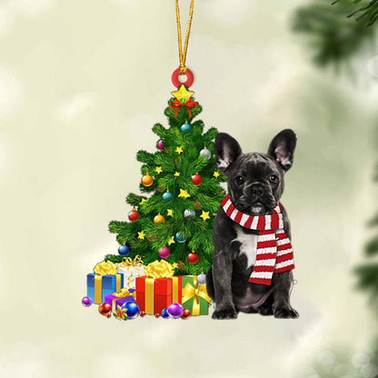 Ornament- French Bulldog 2-Christmas Star Hanging Ornament, Happy Christmas Ornament, Car Ornament - Best gifts your whole family