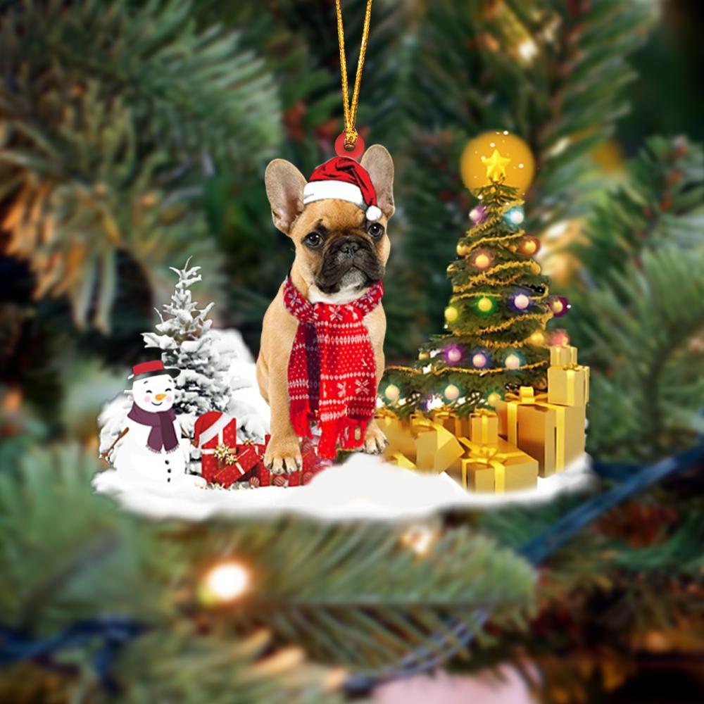 Ornament- French Bulldog Christmas Ornament Dog Ornament, Car Ornament, Christmas Ornament - Best gifts your whole family