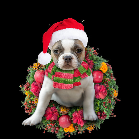 Ornament- French Bulldog Christmas Ornament, Happy Christmas Ornament, Car Ornament - Best gifts your whole family