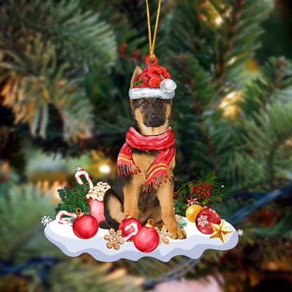 Ornament- German Shepherd 1-Better Christmas Hanging Ornament, Happy Christmas Ornament, Car Ornament - Best gifts your whole family