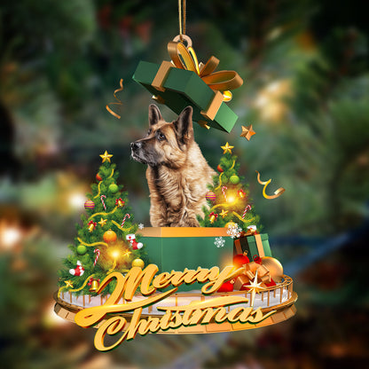 Ornament- German Shepherd-Christmas Gifts&dogs Hanging Ornament, Happy Christmas Ornament, Car Ornament - Best gifts your whole family