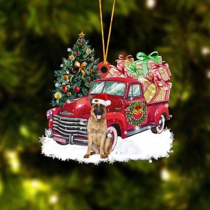 Ornament- German Shepherd Christmas Hanging Ornament Dog Ornament, Car Ornament, Christmas Ornament - Best gifts your whole family