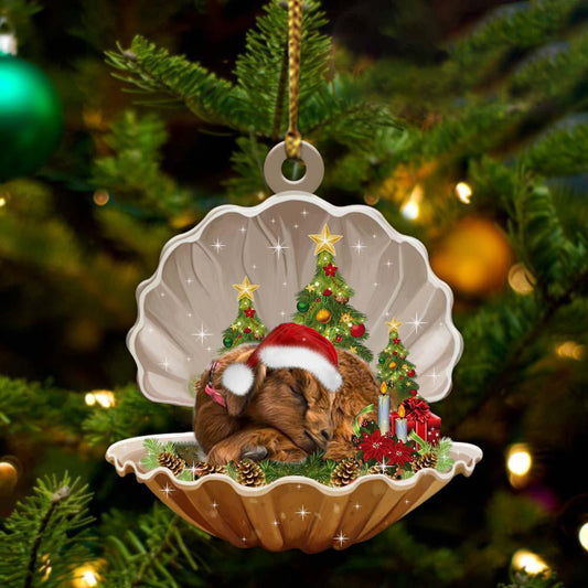 Ornament- Goat3-Sleeping Pearl in Christmas Two Sided Ornament, Happy Christmas Ornament, Car Ornament - Best gifts your whole family