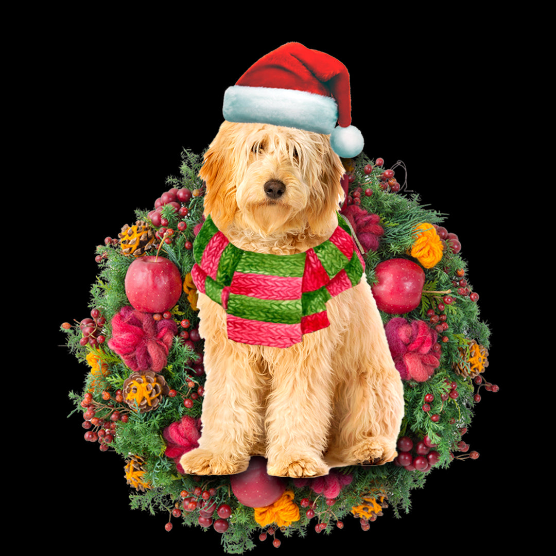 Ornament- Golden Doodle Christmas Ornament, Happy Christmas Ornament, Car Ornament - Best gifts your whole family