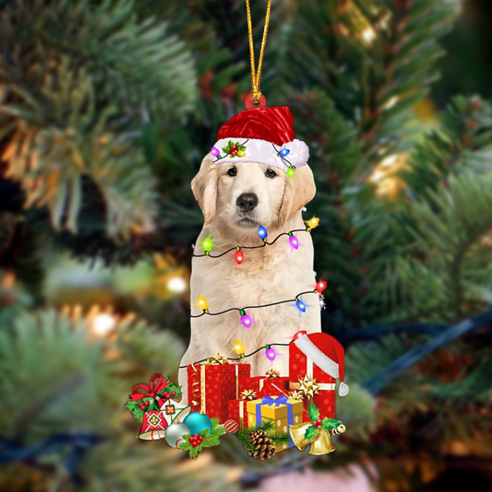 Ornament- Golden Retriever 1-Dog Be Christmas Tree Hanging Ornament, Happy Christmas Ornament, Car Ornament - Best gifts your whole family