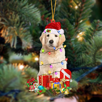 Ornament- Golden Retriever 1-Dog Be Christmas Tree Hanging Ornament, Happy Christmas Ornament, Car Ornament - Best gifts your whole family