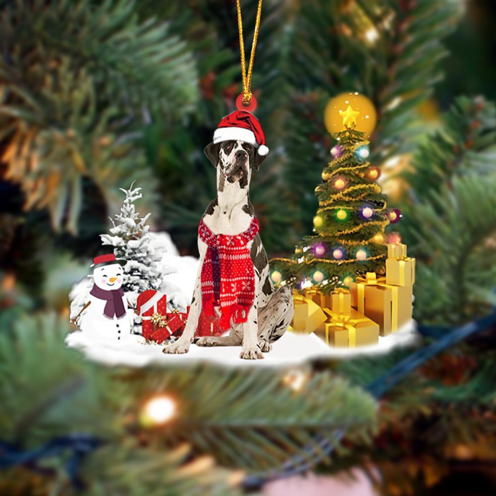 Ornament- Great Dane Christmas Ornament Dog Ornament, Car Ornament, Christmas Ornament - Best gifts your whole family