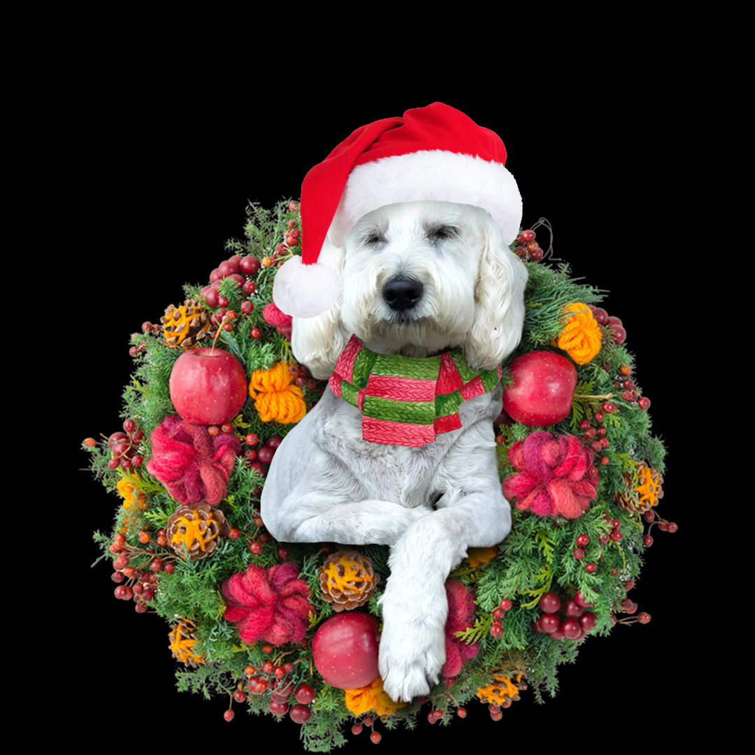 Ornament- Groodle Christmas Ornament, Happy Christmas Ornament, Car Ornament - Best gifts your whole family