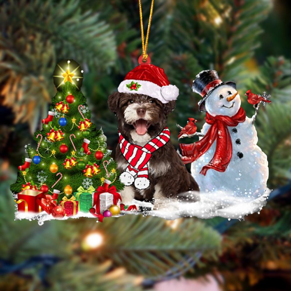 Ornament- Havanese Christmas Snow Hanging Ornament Dog Ornament, Car Ornament, Christmas Ornament - Best gifts your whole family