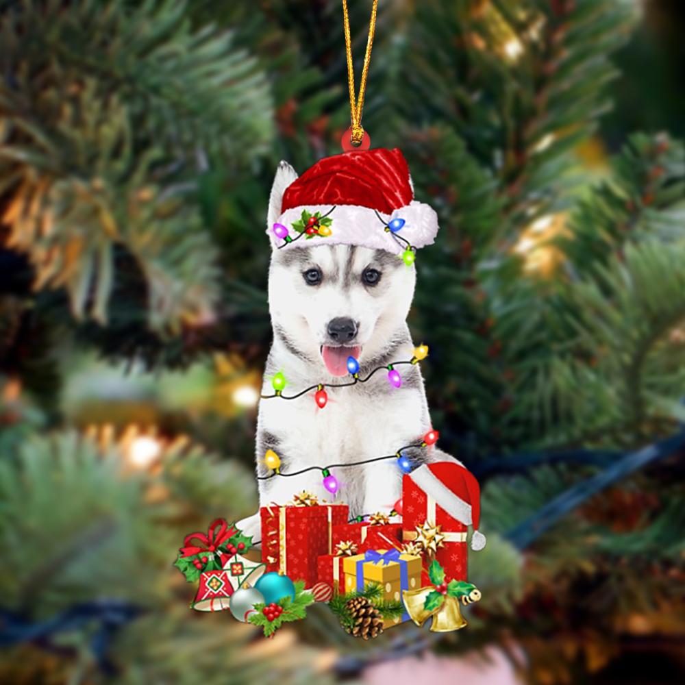 Ornament- Husky 2-Dog Be Christmas Tree Hanging Ornament, Happy Christmas Ornament, Car Ornament - Best gifts your whole family