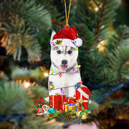Ornament- Husky 2-Dog Be Christmas Tree Hanging Ornament, Happy Christmas Ornament, Car Ornament - Best gifts your whole family