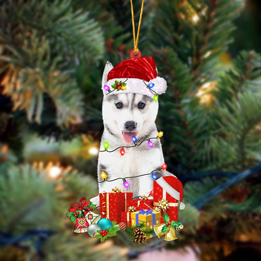 Ornament- Husky 2-Dog Be Christmas Tree Hanging Ornament, Happy Christmas Ornament, Car Ornament - Best gifts your whole family