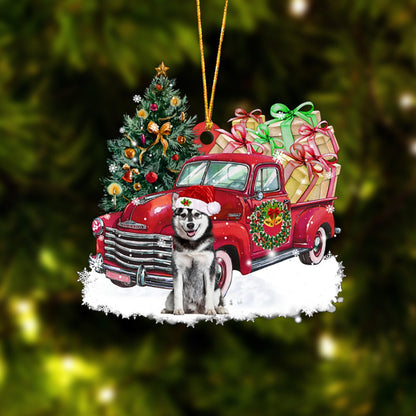 Ornament- Husky Christmas Hanging Ornament Dog Ornament, Car Ornament, Christmas Ornament - Best gifts your whole family