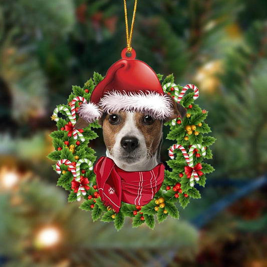 Ornament- Jack Russell Terrier 1-Xmas Bandana Hanging Ornament, Happy Christmas Ornament, Car Ornament - Best gifts your whole family