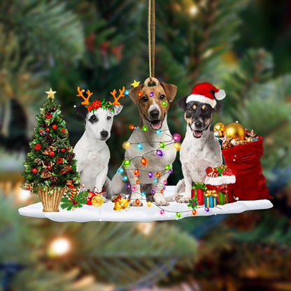 Ornament- Jack Russell Terrier-Christmas Dog Friends Hanging Ornament, Happy Christmas Ornament, Car Ornament - Best gifts your whole family