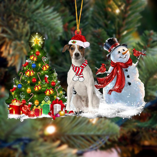 Ornament- Jack Russell Terrier Christmas Snow Hanging Ornament Dog Ornament, Car Ornament, Christmas Ornament - Best gifts your whole family
