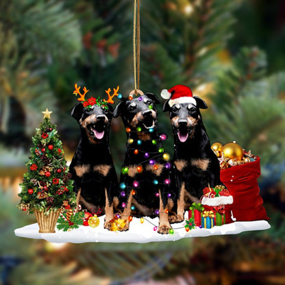 Ornament- Jagdterrier-Christmas Dog Friends Hanging Ornament, Happy Christmas Ornament, Car Ornament - Best gifts your whole family