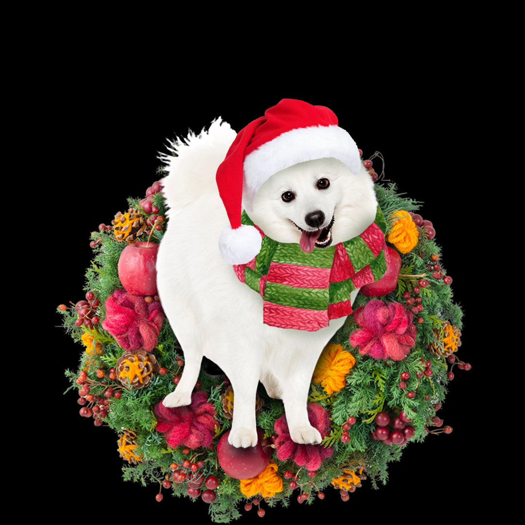 Ornament- Japanese Spitz Christmas Ornament, Happy Christmas Ornament, Car Ornament - Best gifts your whole family