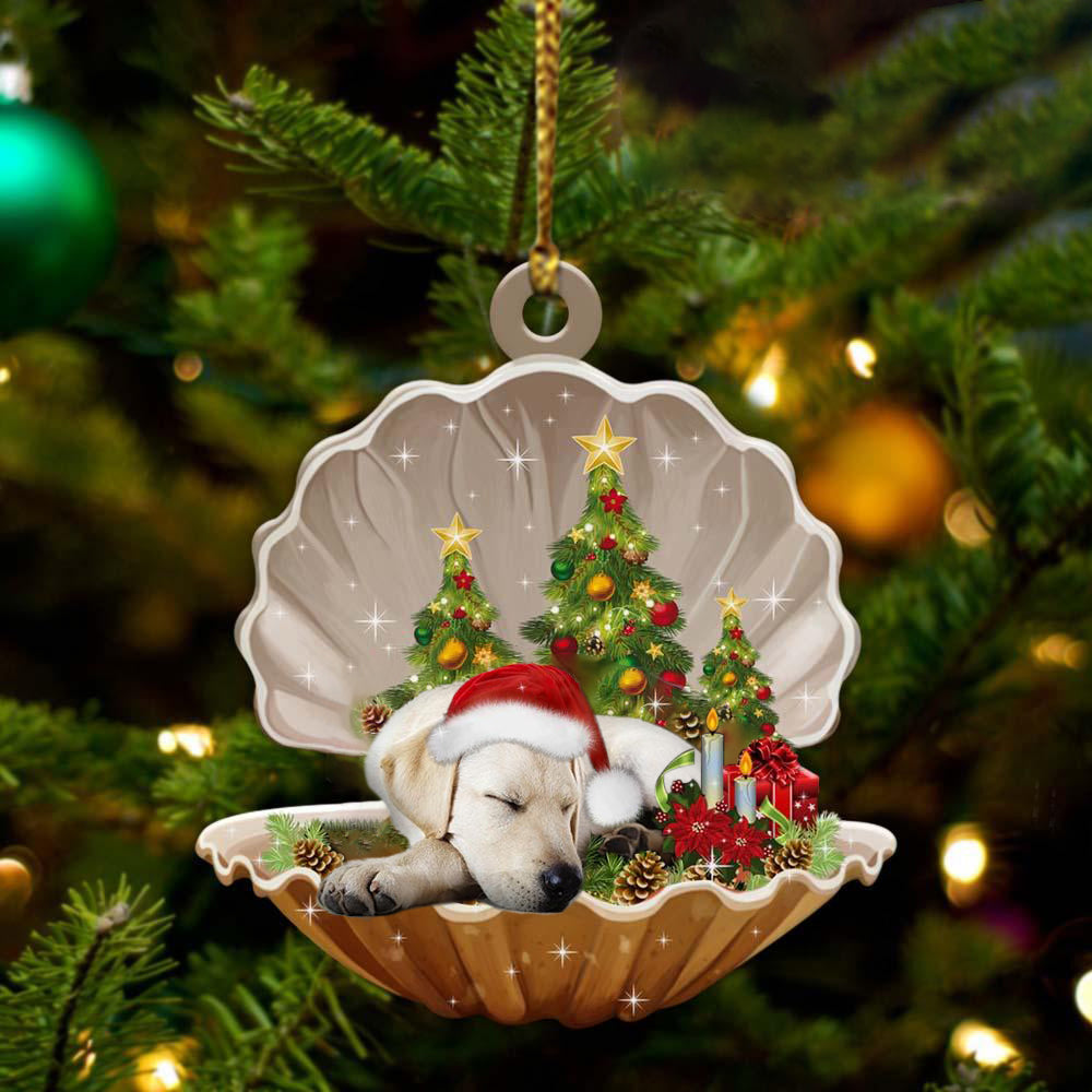 Ornament- Labrador Retriever-Sleeping Pearl in Christmas Two Sided Ornament, Christmas Ornament, Car Ornament - Best gifts your whole family