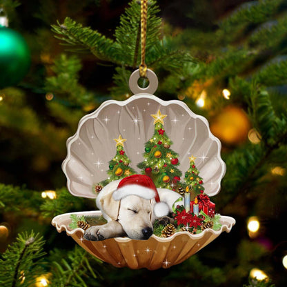 Ornament- Labrador Retriever-Sleeping Pearl in Christmas Two Sided Ornament, Christmas Ornament, Car Ornament - Best gifts your whole family