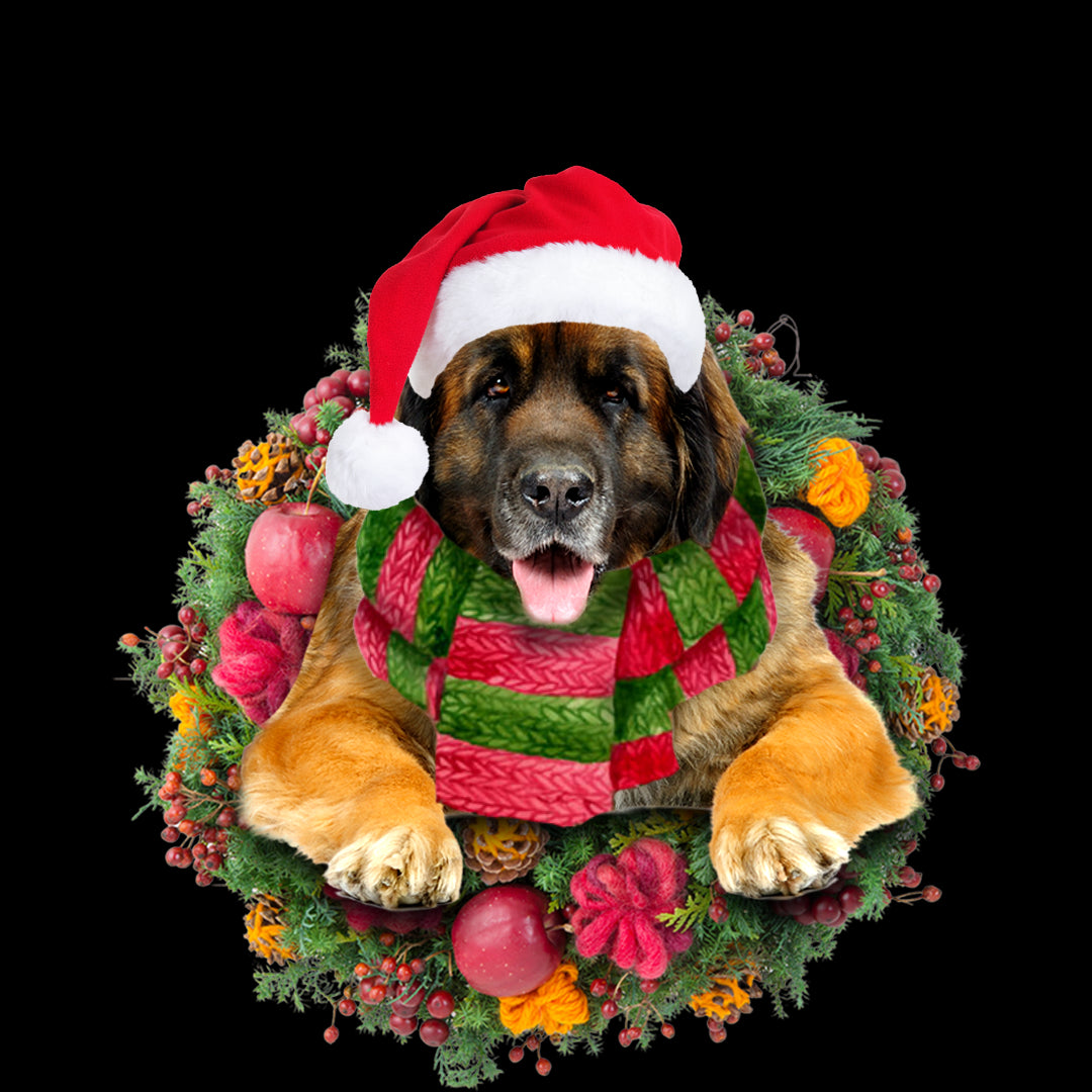 Ornament- Leonberger Christmas Ornament, Happy Christmas Ornament, Car Ornament - Best gifts your whole family