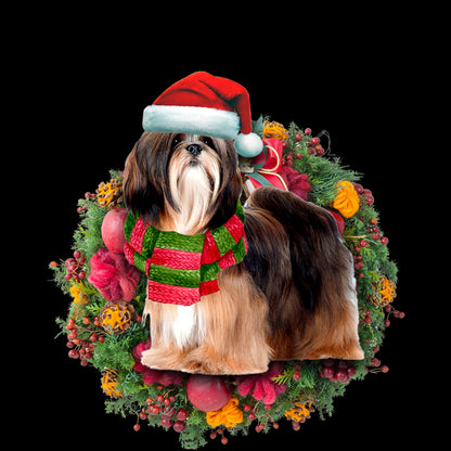 Ornament- Lhasa Apso Christmas Ornament, Happy Christmas Ornament, Car Ornament - Best gifts your whole family