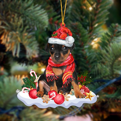 Ornament- Miniature Pinscher-Better Christmas Hanging Ornament, Happy Christmas Ornament, Car Ornament - Best gifts your whole family