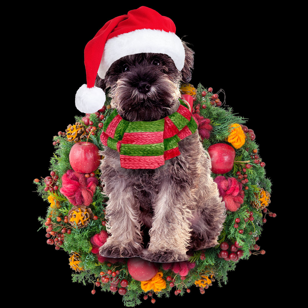 Ornament- Miniature Schnauzer Christmas Ornament, Happy Christmas Ornament, Car Ornament - Best gifts your whole family