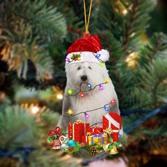 Ornament- Old English Sheepdog-Dog Be Christmas Tree Hanging Ornament, Happy Christmas Ornament, Car Ornament - Best gifts your whole family