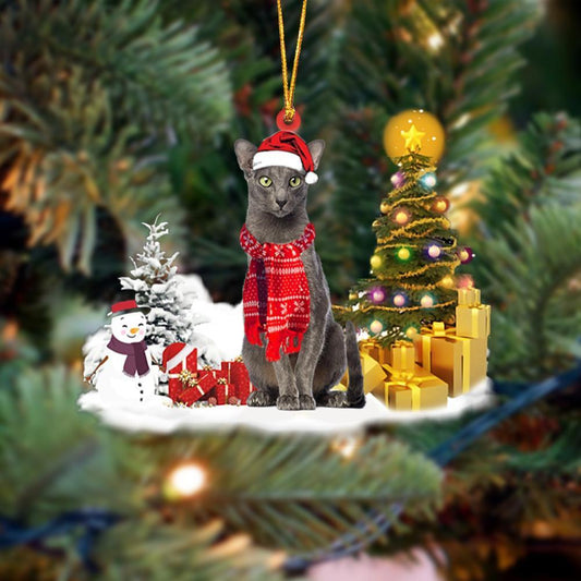 Ornament- Oriental Shorthair Cat Christmas Ornament Dog Ornament, Car Ornament, Christmas Ornament - Best gifts your whole family