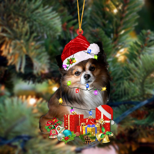 Ornament- Papillon 2-Dog Be Christmas Tree Hanging Ornament, Happy Christmas Ornament, Car Ornament - Best gifts your whole family