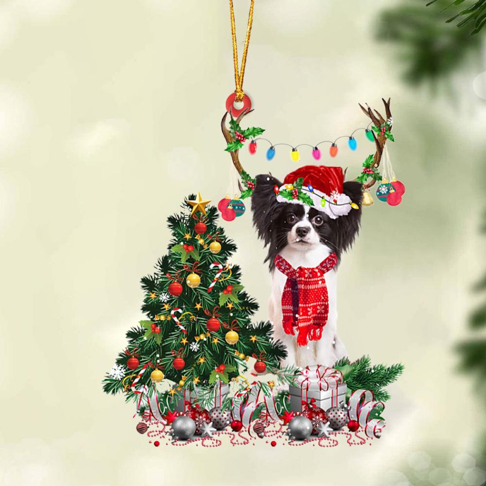 Ornament- Papillon 3-Christmas Tree Gift Hanging Ornament, Happy Christmas Ornament, Car Ornament - Best gifts your whole family