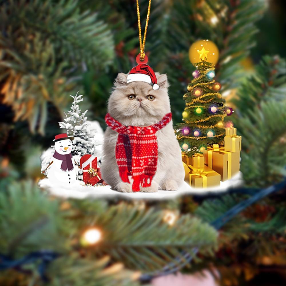 Ornament- Persian Cat Christmas Ornament Dog Ornament, Car Ornament, Christmas Ornament - Best gifts your whole family
