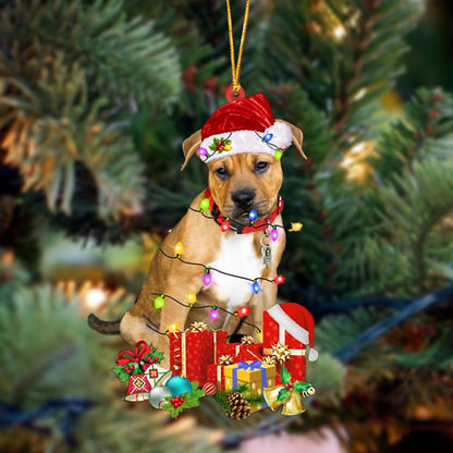 Ornament- Pitbull Boxer Mix-Dog Be Christmas Tree Hanging Ornament, Happy Christmas Ornament, Car Ornament - Best gifts your whole family